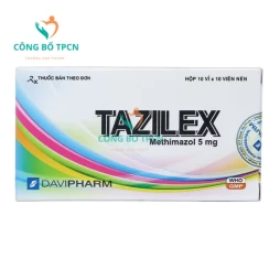Tazilex 5mg - Thuốc điều trị triệu chứng nhiễm độc giáp của Davipharm