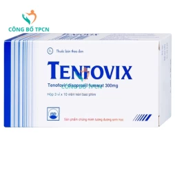 Tenfovix - Điều trị điều trị nhiễm HIV và viêm gan siêu vi B mãn tính