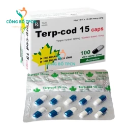 Terp-cod 15 caps - Thuốc điều trị các triệu chứng ho