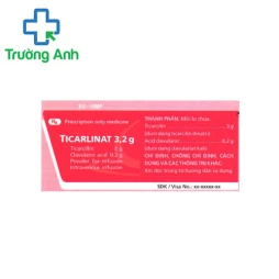 Ticarlinat 3,2g Imexpharm - Thuốc điều trị viêm phúc mạc