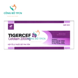 Tigercef 2g Pharbaco - Thuốc điều trị nhiễm khuẩn hiệu quả