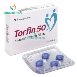 Torfin 50 Bal Pharma - Thuốc điều trị rối loạn cương dương hiệu quả