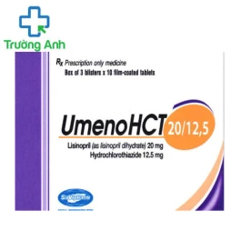 UmenoHCL 20/12,5 Savipharm - Thuốc điều trị tăng huyết áp hiệu quả