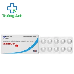 Vertiko 16 - Thuốc điều trị triệu chứng chóng mặt hiệu quả