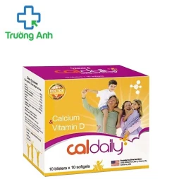 Viên nang mềm Caldaily - bổ sung Canxi, vitamin D3 cho trẻ