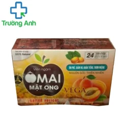 Viên ngậm Ômai mật ong Vega - Giúp điều trị bị viêm họng