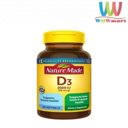 Vitamin D3 2000IU - Thực phẩm chức năng giúp xương chắc khỏe