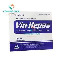 Vin-Hepa 500mg/5ml Vinphaco - Thuốc điều trị các bệnh lý ở gan