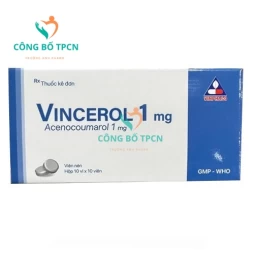 Vincerol 1mg - Thuốc phòng và điều trị huyết khối tĩnh mạch hiệu quả