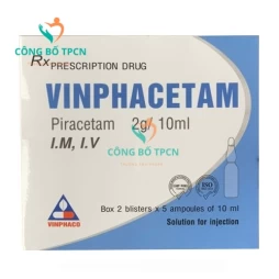 Vinphacetam 2g/10ml - Thuốc điều trị rối loạn thần kinh não bộ hiệu quả