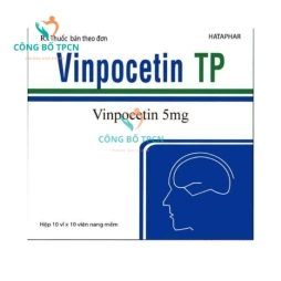 Vinpocetin TP 5mg Hataphar (viên nang) - Thuốc điều trị rối loạn tuần hoàn não
