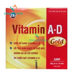 Vitamin A-D Gold PV - Giúp phòng ngừa loãng xương, suy dinh dưỡng hiệu quả