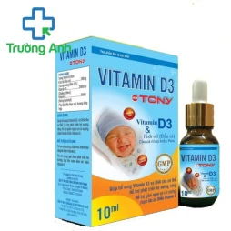 Vitamin D3 Tony - Bổ sung vitamin D3, DHA, giảm nguy cơ còi xương