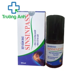 Xịt giảm đau Sinsinpass - Giúp giảm đau cơ xương khớp, vai gáy hiệu quả