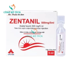 Zentanil 500mg/5ml CPC1HN -Thuốc điều trị triệu chứng chóng mặt hiệu quả