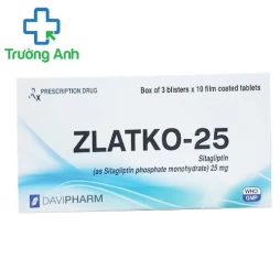 Zlatko 25mg Davipharm - Thuốc điều trị đái tháo đường typ 2