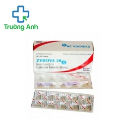 Zyrova 20 - Thuốc điều trị tăng Cholesterol máu hiệu quả của Ấn Độ